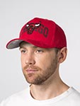 Бейсболка MITCHELL NESS арт. HP14518-CBURED1 Chicago Bulls NBA (красный)